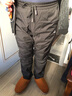 雪中飞鹅绒羽绒裤男士加厚款冬季保暖贴片直筒防风户外休闲长裤190 实拍图