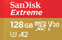 闪迪（SanDisk）128GB TF(MicroSD)内存卡 4K极速金卡A2 V30 U3行车记录仪 运动相机无人机 监控存储卡 读190MB/s 实拍图