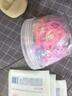优家UPLUS一次性高弹力头绳【果冻色加厚500根】发圈发绳皮筋扎头发 实拍图