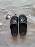 俞兆林（YUZHAOLIN）洞洞鞋女沙滩鞋凉拖鞋厚底增高外穿拖鞋 YF199 黑色 40/41 实拍图