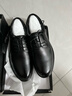 【95成新】京东京造男士系带光面德比鞋头层牛皮正装鞋休闲婚鞋面试鞋 黑色 42码    实拍图