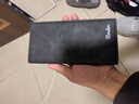 滕阁厢男士钱包长款皮夹钱包男学生复古多功能竖款卡包个性薄款青年皮包 黑色 实拍图