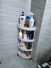 洁比世卫生间厨房三角落地浴室置物架墙角多层收纳角架置物架 白色四层 实拍图
