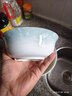 红牡丹景德镇骨瓷碗盘餐具家用陶瓷碗具轻奢米饭碗具釉下彩碗筷喝汤大碗 云锦万里6英寸面碗1个 实拍图