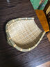 极景竹编簸箕25×24cm筲箕农家手工竹筛青蔑竹筐厨房洗菜沥水蓝装饰晒 实拍图