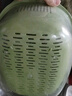 迪普尔 双层洗菜篮沥水篮镂空盆洗水果盆家用水果篮厨房洗菜盆绿色一套 实拍图