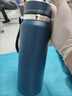 316不锈钢保温杯大容量男女户外茶水泡茶水杯运动便携水壶潮流壶 海军蓝色 升级316材质1000ML太空壶 实拍图