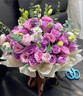 冉子花坊鲜花速递粉玫瑰抱抱桶向日葵花篮生日礼物送女友爱人同城配送 爱的抱抱紫色 实拍图