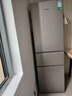 容声202L三门冷藏冷冻宿舍出租房小型冰箱家用节能小冰箱 BCD-202E10RNLAD凯撒银 实拍图