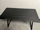 甄严选电脑桌台式电竞桌椅套装组合桌子办公家用桌学习桌书房书桌写字桌 【黑架+黑碳纤纹面】单桌120*60 实拍图
