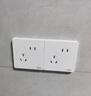 正泰（CHNT）开关插座 一位电脑打线型六类插座 暗装网线面板 6C奶油白 实拍图