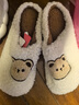 洁丽雅毛毛棉拖鞋女士秋冬季室内居家用情侣防滑加绒保暖学生宿舍拖鞋男 米白 【1.0 高性价比推荐】 40-41 【适合39-40】 实拍图