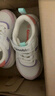 基诺浦宝宝学步鞋 春秋儿童时尚运动机能鞋 软底透气儿童男女童鞋GY1628 低语白/粉色/木瓜粉/紫色 25.5 160mm 适合脚长156-165mm 实拍图
