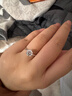 京东京造 星芒pt950铂金培育钻石戒指1克拉12号求婚订婚礼物送女友扭臂款 晒单实拍图