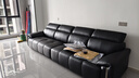 卡尔适黑色真皮沙发客厅2025新款小户型调节大象耳朵意式直排沙发花弄影 【云端舒适坐感】3.4米多人位 【S级头层黄牛皮】旗舰版 实拍图