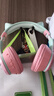 【京东物流】猫耳朵蓝牙耳机可爱卡通高颜值头戴式无线5.3发光插卡网课电竞游戏生日礼品耳麦 渐变粉 猫耳款 实拍图