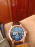 沃凯全自动机芯械男士手表高档日历石英表男款潮流时尚手表男名表 时尚款蓝面 实拍图
