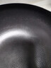 宅轻松 大肚锅炒锅煎锅大容量炒菜锅锤纹炖汤锅家用老式精铁锅带盖24cm 实拍图