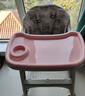 HUAERLE宝宝餐椅家用同款肯德基婴儿餐椅可调高度吃饭餐桌多功能学坐椅子 豪华款【粉色餐盘+坐垫+轮子】 实拍图