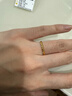 周六福  黄金戒指女款碎碎冰车花亮面指环送女友 计价 12号-1.9g 实拍图