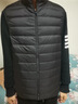 雪中飞秋冬新款男式轻薄羽绒服马甲基础男士短款羽绒秋马甲 宝石黑|8086 2XL 185/104A 实拍图