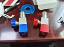 潜水艇（Submarine）F301 黄铜加厚三角阀八字阀 止水阀 陶瓷阀芯国标4分（蓝色） 实拍图