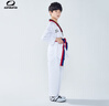 竞派跆拳道服儿童长袖比赛道服男女童纯棉练功套装训练服装 纯棉长袖款 130（建议身高123-133cm） 实拍图
