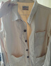 马登工装法式三袋夹克灯芯绒撞色拼接外套重磅纯棉白牛翻领上衣男春 米白色 3XL （偏大，建议拍小一码） 实拍图