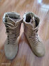 际华三五零五新式棕色作战靴男夏季碳板作战鞋超轻高帮耐磨训练靴真皮登山鞋 棕色作战靴【铜扣碳板顶配款】 44/270【原厂正品 两双鞋垫】 实拍图