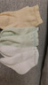 全棉时代儿童袜子7A抗菌婴幼儿宝宝纯棉中筒袜 咖蓝白 10-12cm 实拍图