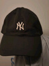 MLB棒球帽子男女通用韩版软顶休闲洋基队遮阳送礼CP77 炭灰小白标NY 实拍图