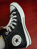 匡威（Converse）官方1970S男女高帮牛皮革休闲板鞋经典黑黑色A13863C A13863C 43 实拍图