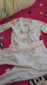 舒贝怡婴儿衣服内衣套装儿童睡衣宝宝薄空调家居服纯棉对开秋衣粉色90 实拍图