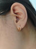戚小米小鱼耳钉女生耳扣2025年新款小众设计高级感时尚耳环耳饰女士耳圈 耳扣玫瑰金色 实拍图
