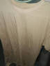 MARKLESS【安心品质】纯棉亲肤T恤男士纯色短袖打底衫5630 奶茶杏 L 实拍图