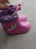 lemonkid儿童雨鞋男女童防滑鞋小童宝宝防水雨靴 飞天独角兽新款 210 实拍图