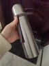 哈尔斯316不锈钢保温杯男女士大容量商务便携泡茶水杯子商务礼品银500ml 实拍图