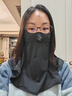 蕉下（beneunder）防晒口罩女护颈防晒面罩防紫外线脸基尼漫暮黑AL340 实拍图