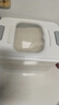 京东物流 家用翻盖装米桶五谷杂粮密封桶防虫防潮食品级密封桶 透明白 12斤 实拍图