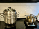 爱仕达（ASD）蒸锅304不锈钢三层家用汤锅蒸煮炖 双层复底28CM大容量蒸笼G3 实拍图