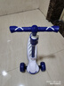 斯威（SWAY） 滑板车儿童 2-3-6-10-15岁宝宝大童滑滑车闪光轮折叠小孩踏板车 月光蓝-加宽闪光大轮+高度可调 实拍图
