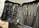金达日美指甲刀套装工具包9件全套指甲钳修甲掏耳勺指甲剪一套指甲锉黑色 实拍图