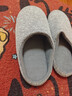 FOOTOPPO棉拖鞋男秋冬日式无声拖鞋不伤地板家居鞋布拖鞋秋居家棉拖女冬天 实拍图