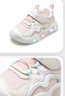 牧童学步鞋男春秋小童闪灯机能鞋女童轻便软底宝宝鞋 海棠粉/网面 23 实拍图