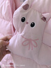 巴拉巴拉童装婴儿羽绒服连体衣宝宝2025新款冬装加厚保暖哈衣爬服萌趣造型 粉色小猫-白鸭绒 66 cm-充绒量66g 实拍图