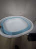 洁丽雅旅行折叠盆洗脸盆出差家用宿舍洗脸盆便携式旅游水盆北欧蓝-大号 实拍图
