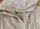 优衣库【狂欢价】女装可机洗纽花针织连帽套头衫/478871 33 卡其色 XL /165/92 实拍图