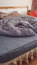 海澜之家（HLA）被子冬被纯棉被子被芯垫加厚保暖单人学生被子宿舍冬季新疆棉花被 【100%新疆棉填充】银光灰-蓝边 180*220cm约8斤加厚冬被 实拍图