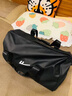 回力大容量旅行包男干湿分离手提出差行李包轻便健身短途旅游斜挎包 黑色+灰色青蛙挂件【干湿分离/独立鞋仓】 实拍图