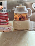 World Kitchen康宁养生壶 全玻璃恒温壶煮茶壶煮茶器1L 办公室保温壶家用花茶壶烧水壶电热水壶煮水壶送礼自用 【标准款】+全玻璃盖子 1L 实拍图